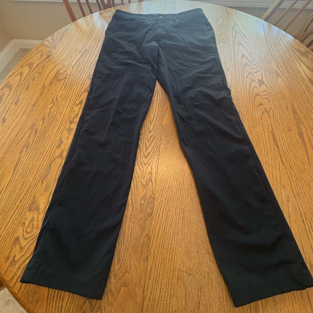 Lululemon Mens ABC Tech Chino Pants Black Sz 33 29.5” Inseam